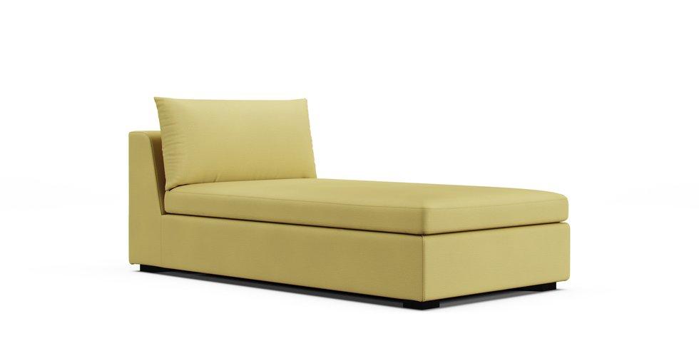 Vaxholm Chaise Lounge Section Cover - Care+ Tweed Amber