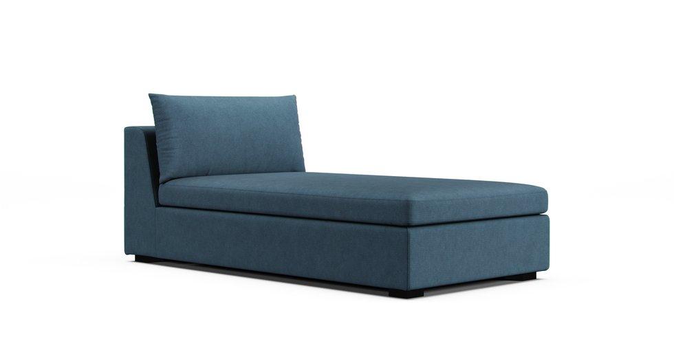 Vaxholm Chaise Lounge Section Cover - Care+ Tweed Teal