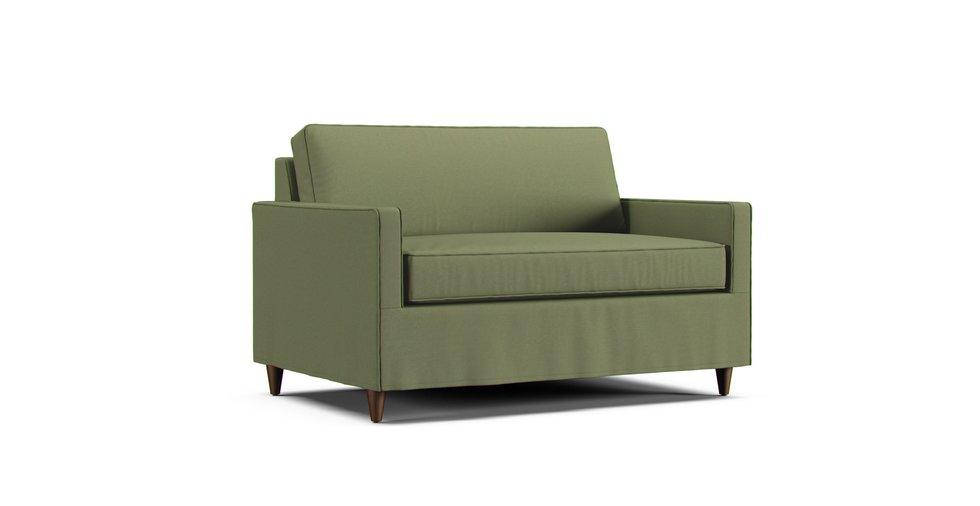 Eliot Twin Sleeper Slipcover - Care+ Canvas Sage