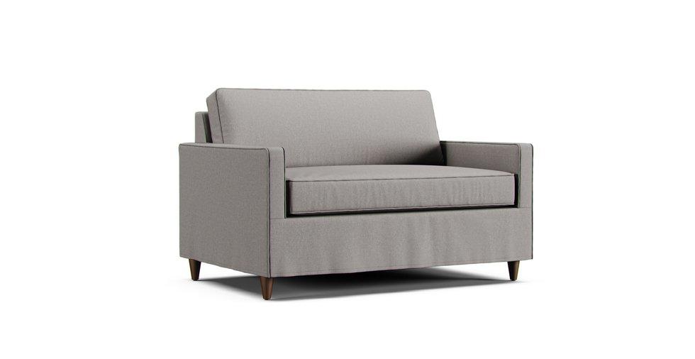 Eliot Twin Sleeper Slipcover - Care+ Canvas Ash