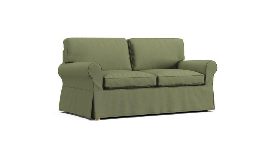 Padstow Sofa Slipcover - Care+ Canvas Sage