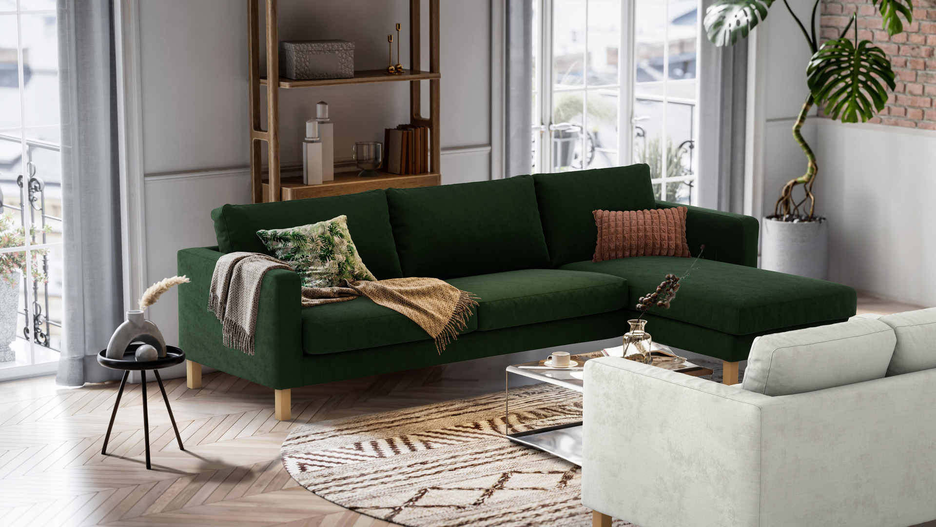 Karlstad Sofa with Chaise Cover