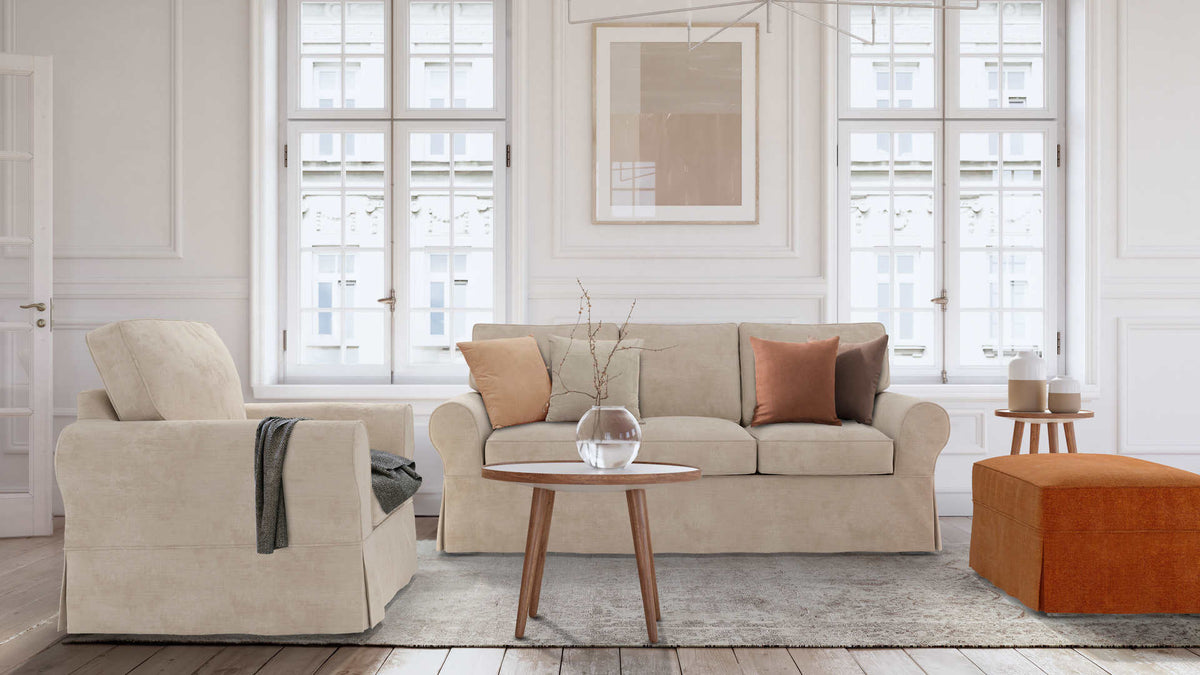 Pottery Barn PB Basic Sleeper Sofa Slipcover Comfort Works