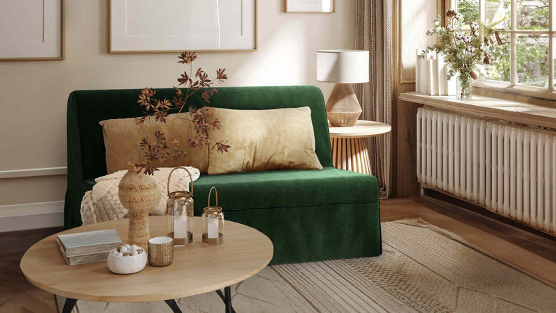 IKEA Lycksele リクセーレ 2人掛けソファベッド用オーダーカバー 