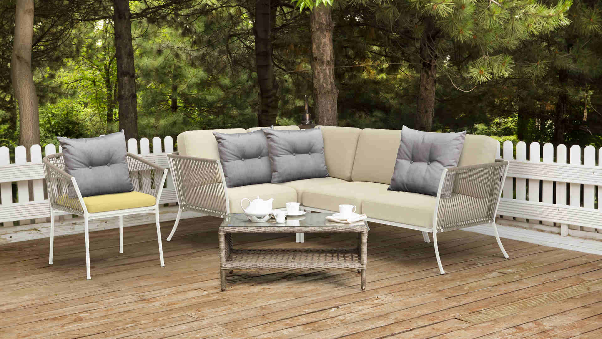 Ikea rattan garden sofa hot sale