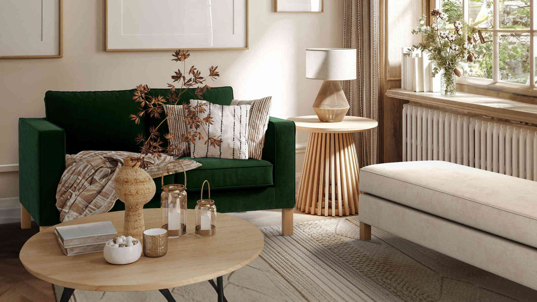 Karlanda Seater Sofa Cover Everyday Cotton Sand - Main Image