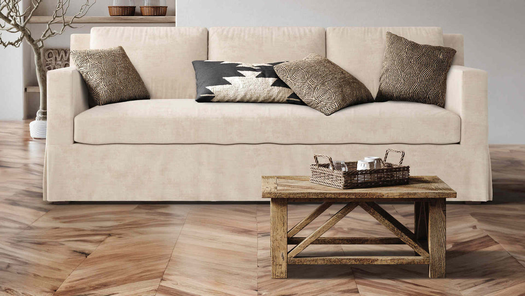 York Square Arm Deep Seat 95" Grand Sofa Slipcover