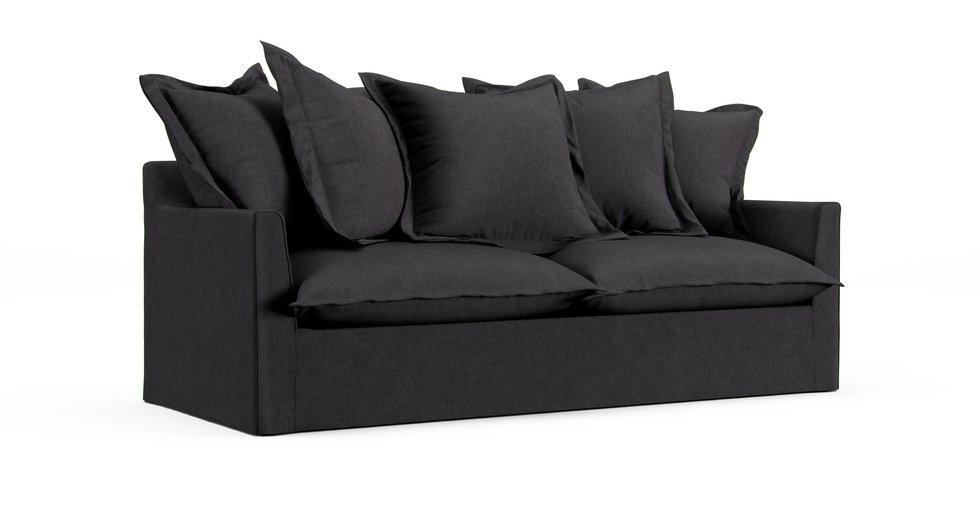 Barcelone 3/4 Seater Sofa Bed Slipcover - Everyday Weave Storm