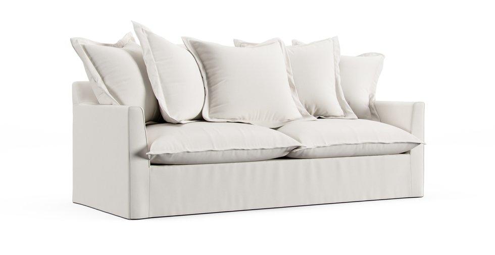 Barcelone 3/4 Seater Sofa Bed Slipcover - Everyday Weave Cream