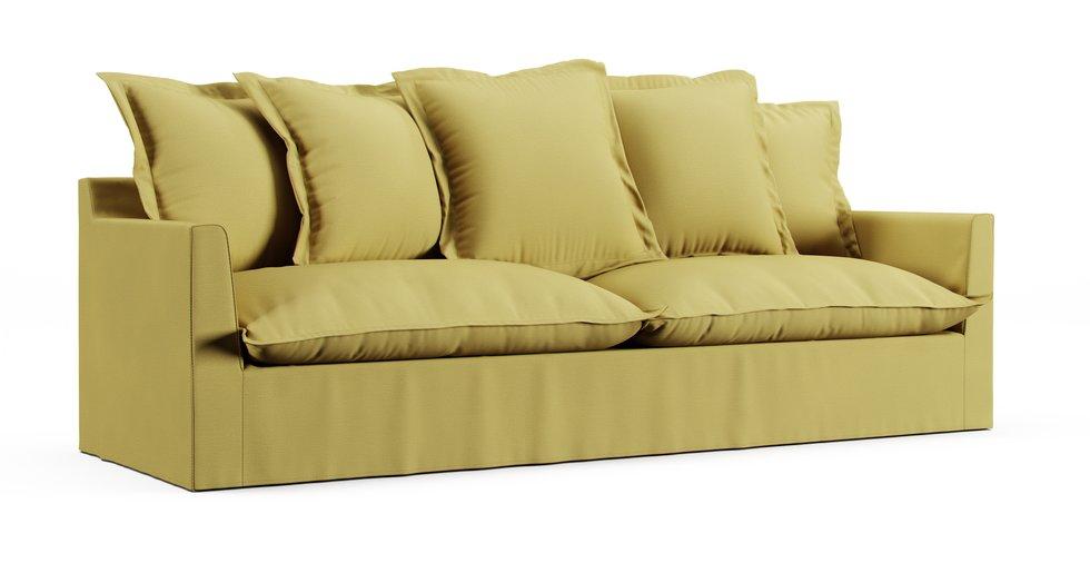 Barcelone 5 Seater Sofa Slipcover - Care+ Tweed Amber