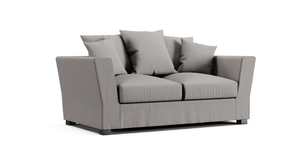 Balthazar 3 Seater Sofa Bed Slipcover - Care+ Canvas Ash