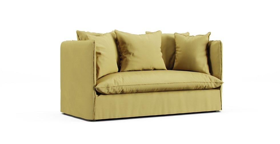 Louvain 2 seater sofa slipcover - Care+ Tweed Amber