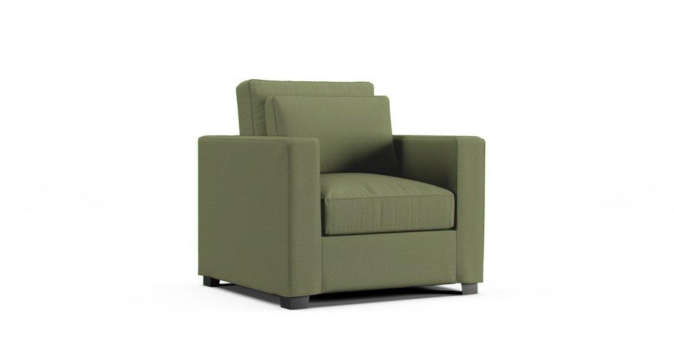 Milano Armchair Slipcover - Care+ Canvas Sage
