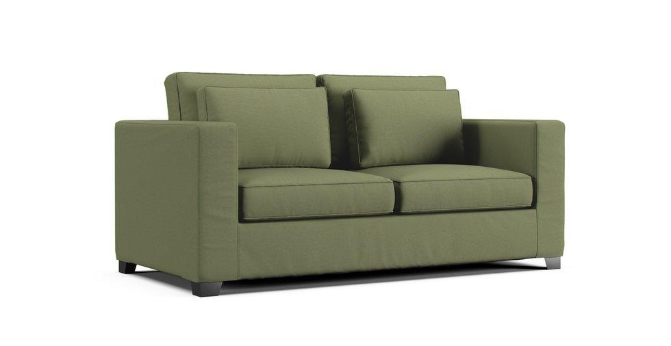 Milano 3 Seater Sofa Bed Slipcover - Care+ Canvas Sage