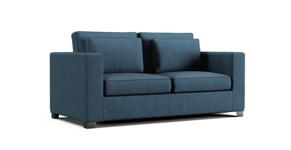 Milano 3 Seater Sofa Bed Slipcover - Care+ Tweed Teal