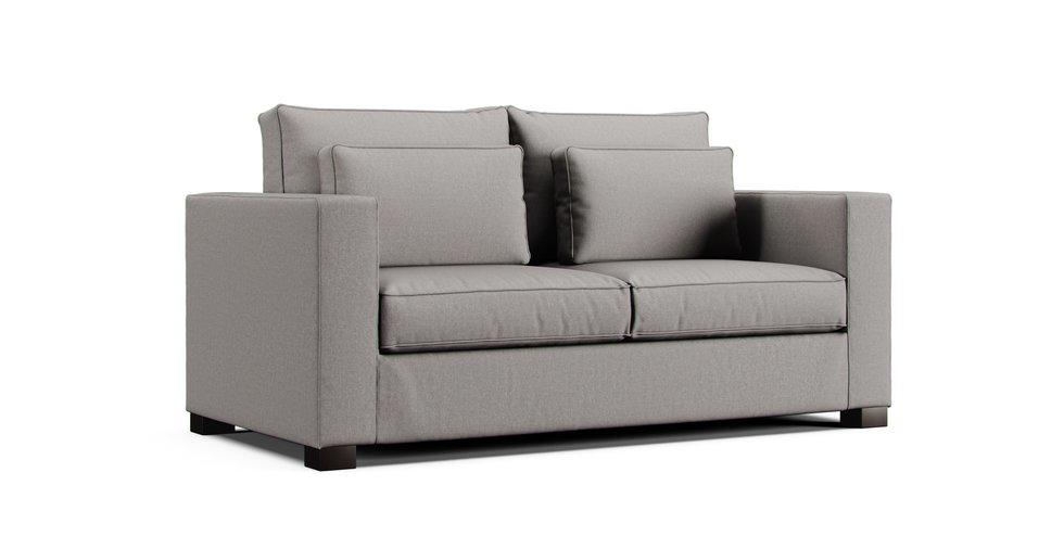 Milano 3 Seater Sofa Slipcover - Care+ Canvas Ash