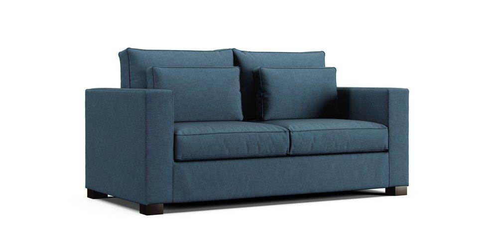 Milano 3 Seater Sofa Slipcover - Care+ Tweed Teal