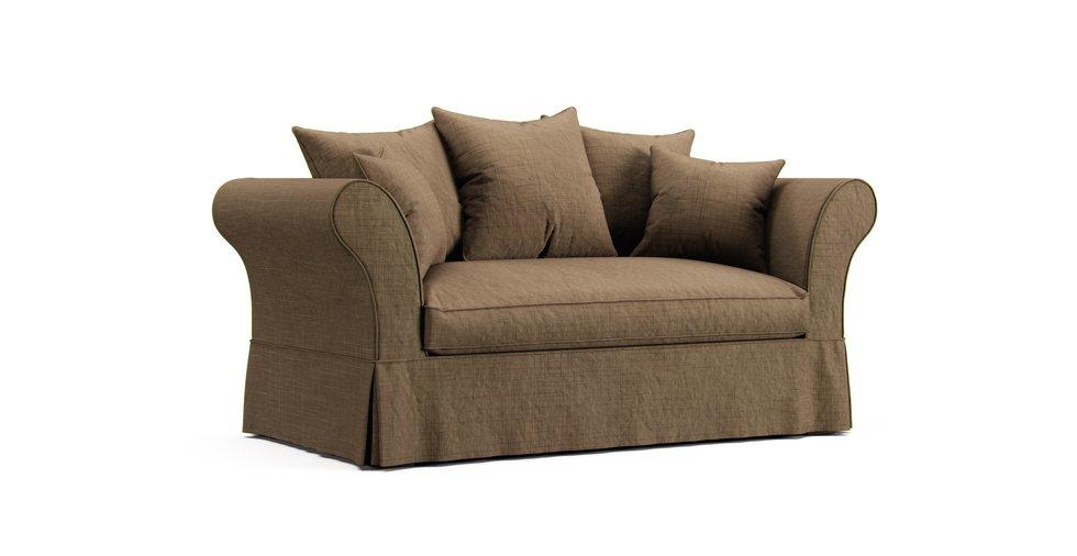 Roma 2 Seater Sofa Slipcover - Care+ Tweed Sunset