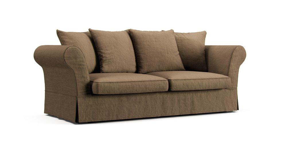 Roma 3/4 Seater Sofa Slipcover - Care+ Tweed Sunset