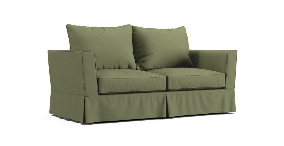 Royan 2 Seater Sofabed Slipcover - Care+ Canvas Sage