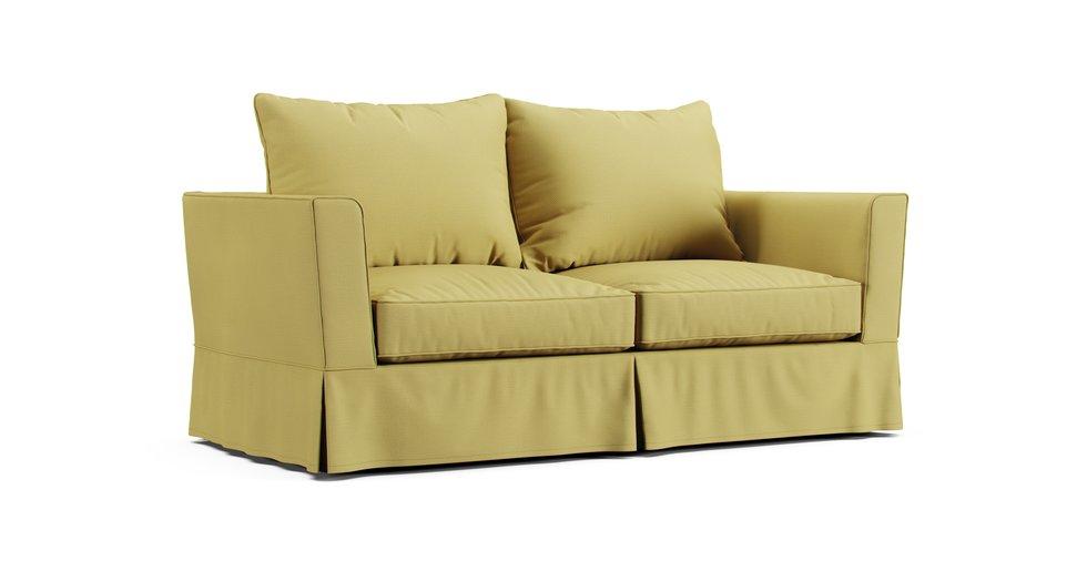 Royan 2 Seater Sofabed Slipcover - Care+ Tweed Amber