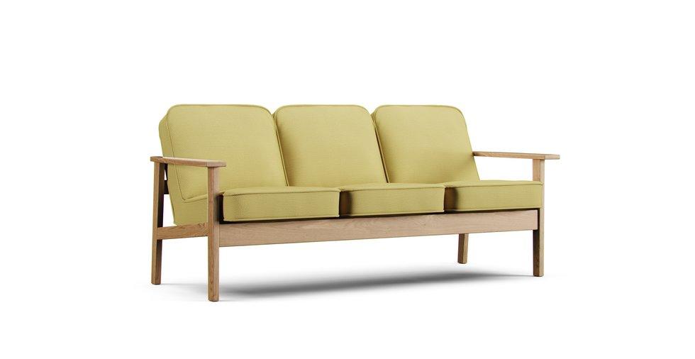Bezug 3er Ash Sofa - Care+ Tweed Amber