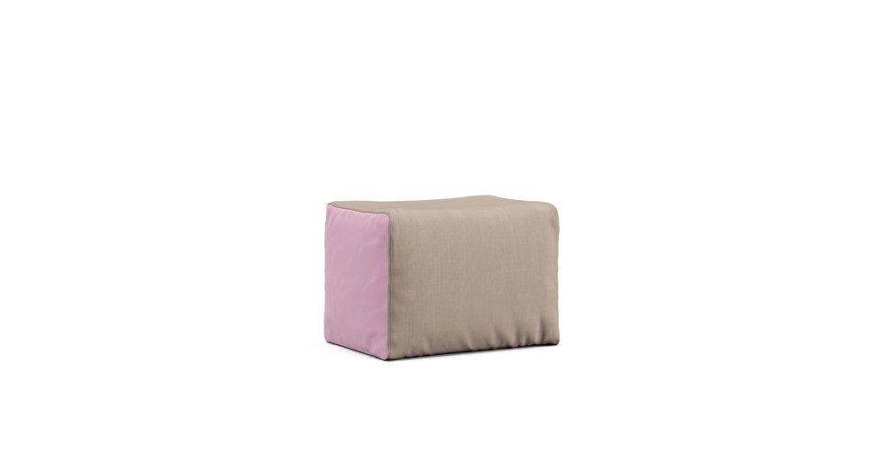 Housse Pouf Muji - Sunbrella® Canvas Flax