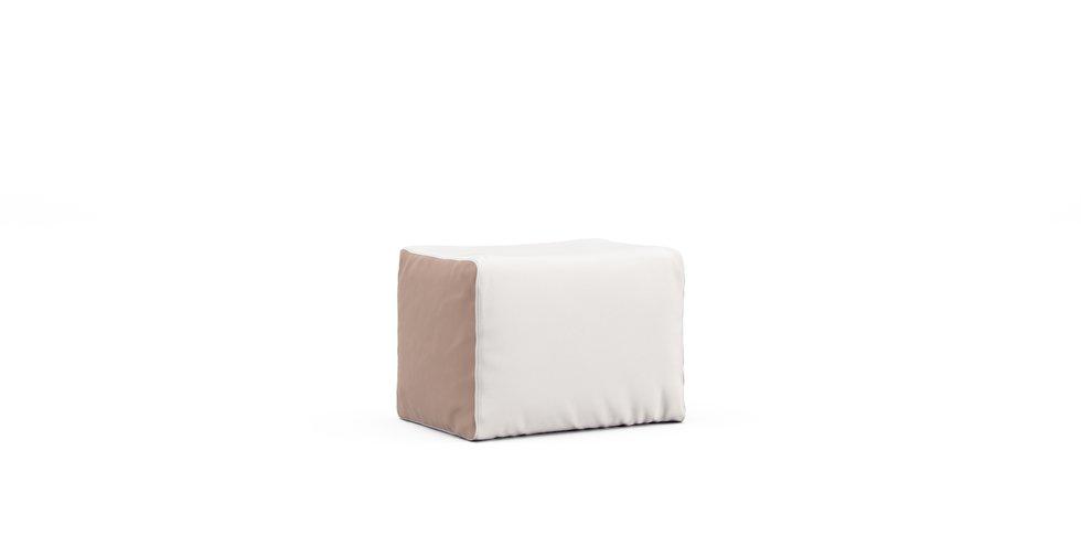 Housse Pouf Muji - Signature Microfiber Cream