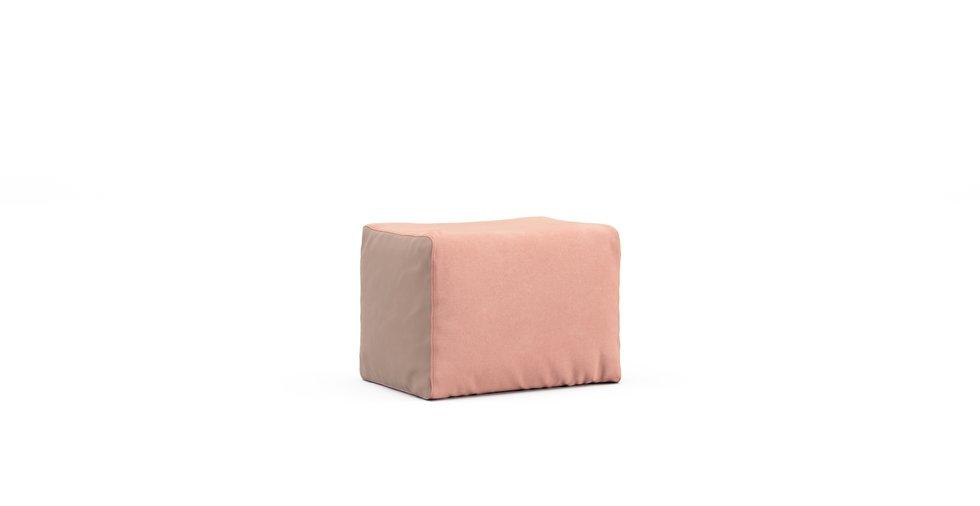 Housse Pouf Muji - Signature Microfiber Coral