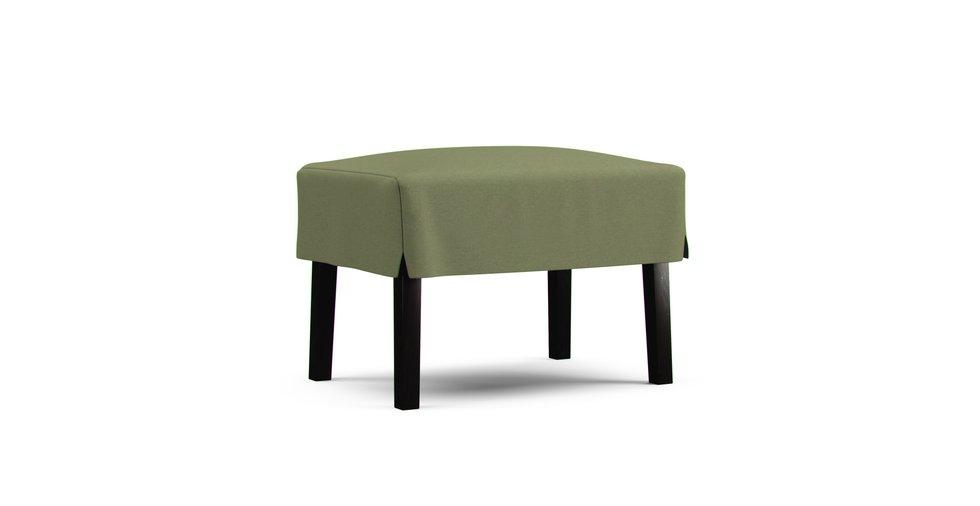 Old Compact Sofa Ottoman Cover - Care+ Canvas Sage
