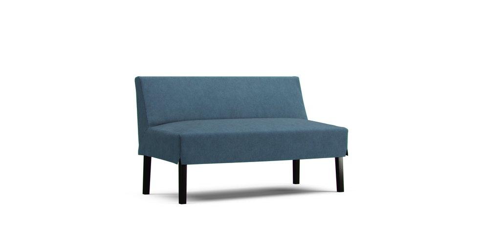 2 Seater Old Compact Sofa Cover - Care+ Tweed Teal