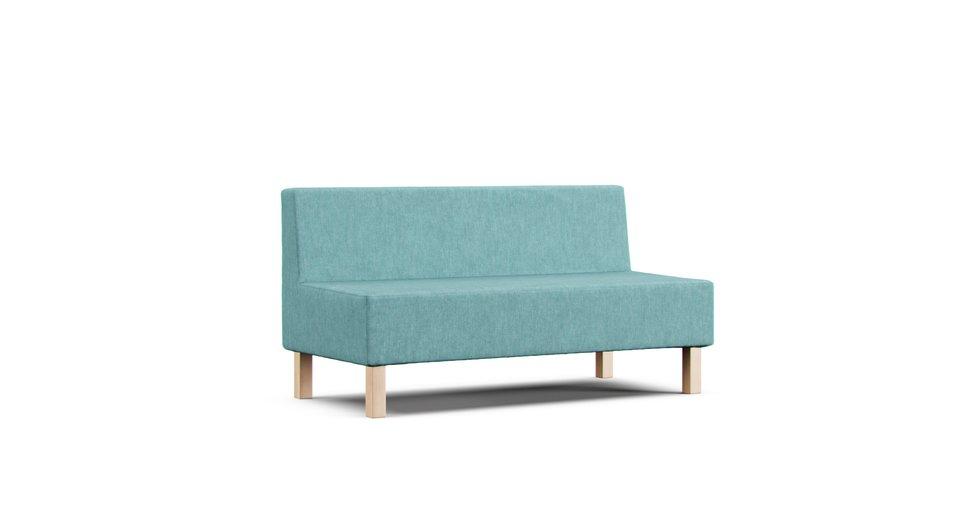2004 Compact Sofa Cover - Care+ Tweed Mineral Blue