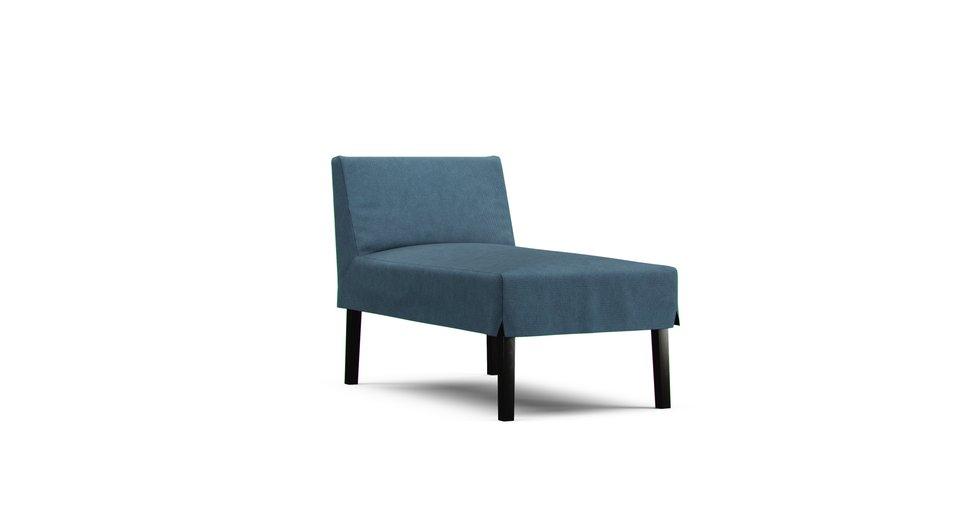 Old Compact Sofa Chaise Cover - Care+ Tweed Teal