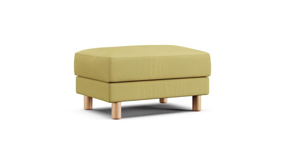 Ottoman (Large Feather Pocketed Coil) Cushion Cover - Care+ Tweed Amber