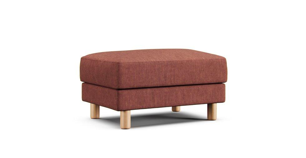 Ottoman (Large Feather Pocketed Coil) Cushion Cover - Care+ Tweed Sunset