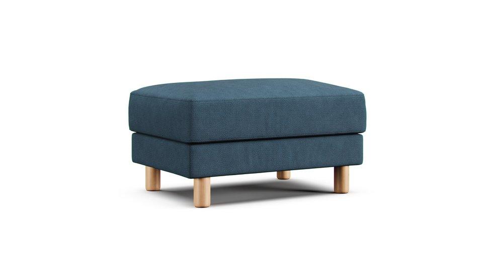 Ottoman (Large Feather Pocketed Coil) Cushion Cover - Care+ Tweed Teal