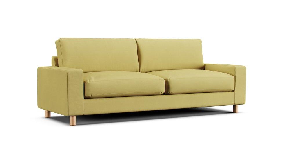 3 Seater Wide Arm Sofa Cover - Care+ Tweed Amber