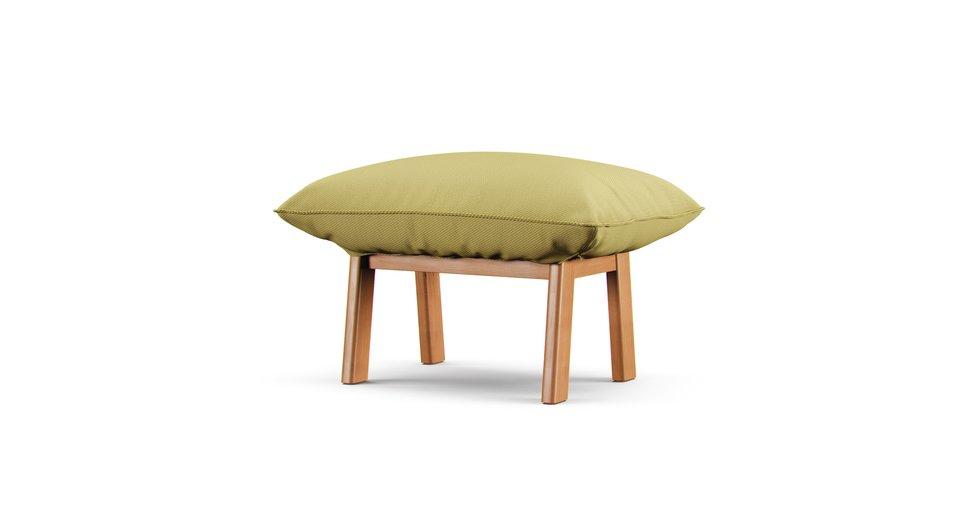 Muji High Back Reclining Sofa Ottoman Cover - Care+ Tweed Amber