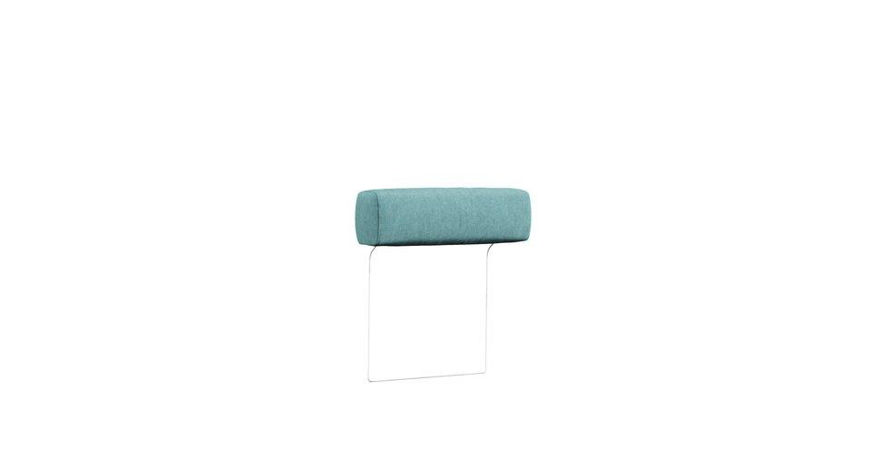 Headrest 2 Seater Cover - Care+ Tweed Mineral Blue