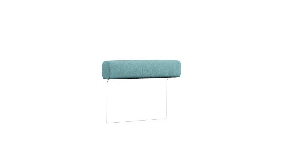 Headrest 3 Seater Cover - Care+ Tweed Mineral Blue