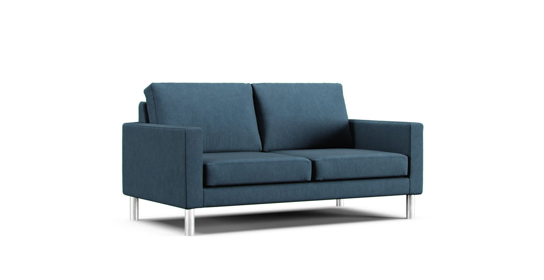 Leather 2.5P Sofa Cover - Care+ Tweed Teal