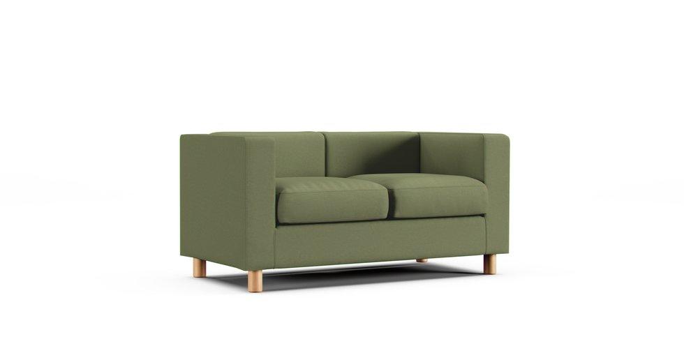 Box Sofa Cover - Care+ Canvas Sage
