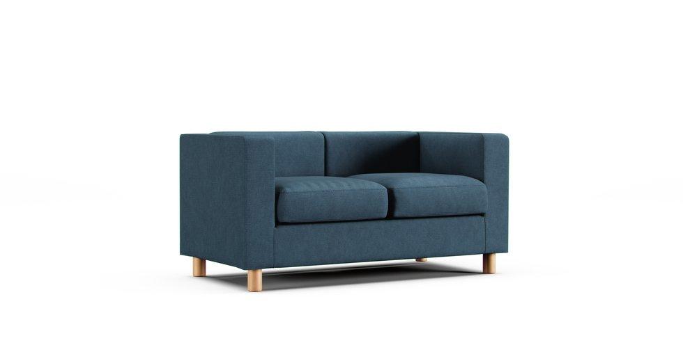 Box Sofa Cover - Care+ Tweed Teal