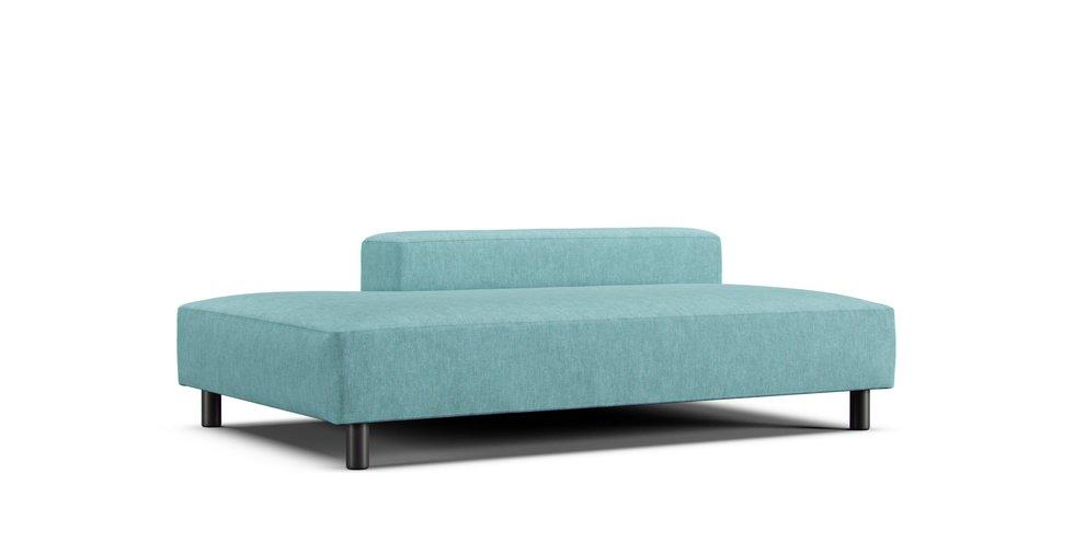 Sofa Bench Cover - Care+ Tweed Mineral Blue