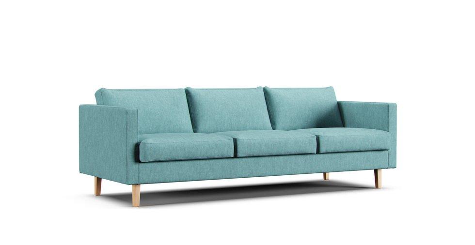 Bezug 3-Sitzer Sofa 2005 - Care+ Tweed Mineral Blue