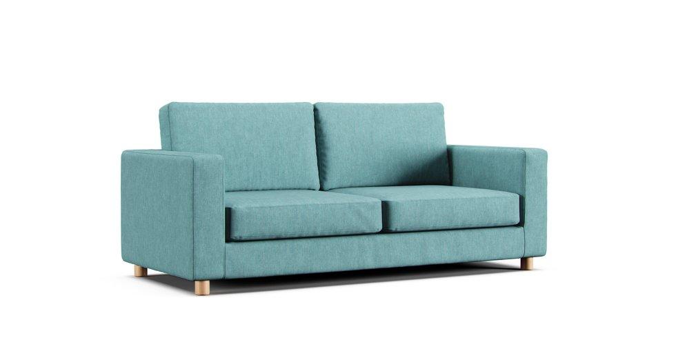 2.5 Seater Sofa Cover 1996 - Care+ Tweed Mineral Blue