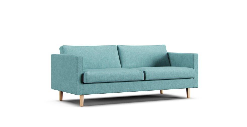 2.5 Seater Sofa Cover 2005 - Care+ Tweed Mineral Blue