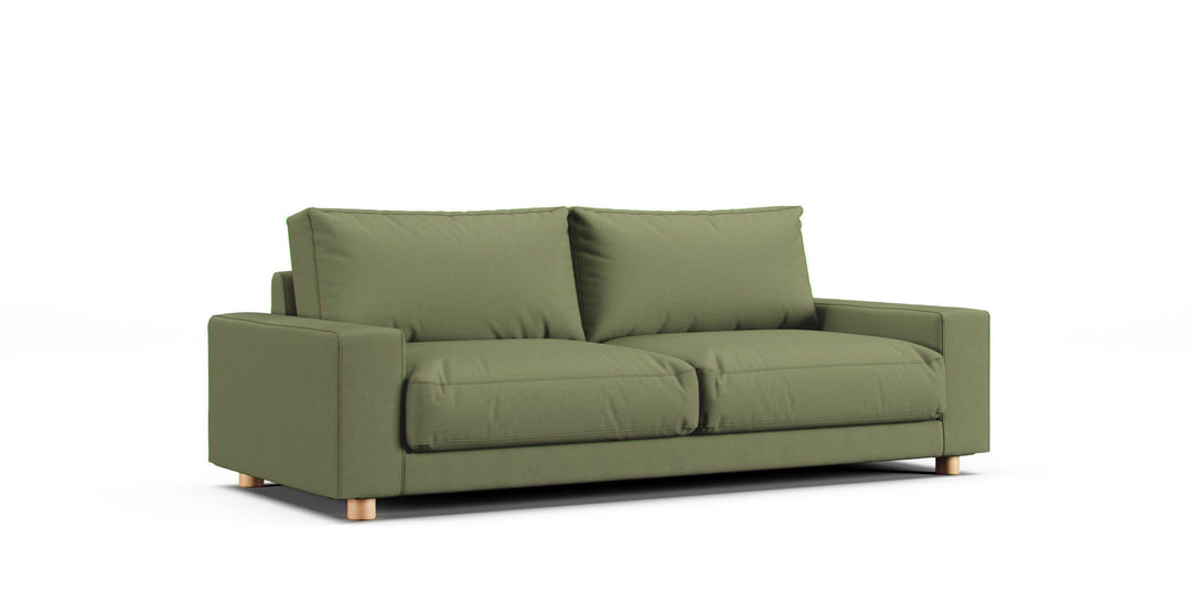2.5 Seater Wide Arm Sofa Cover 2007 - Care+ Canvas Sage