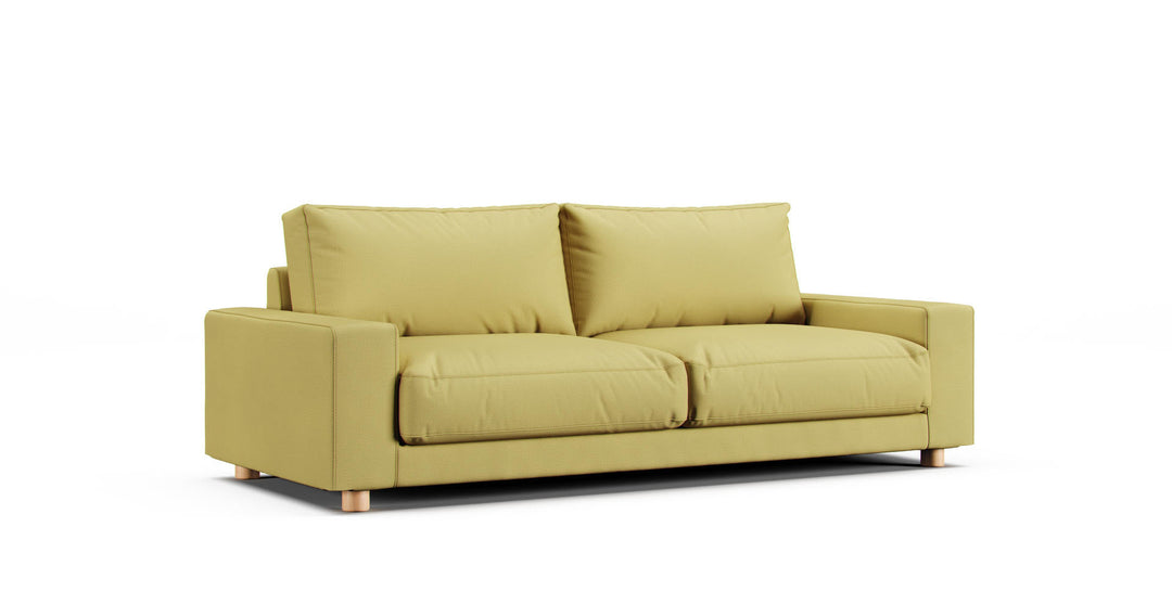 2.5 Seater Wide Arm Sofa Cover 2007 - Care+ Tweed Amber