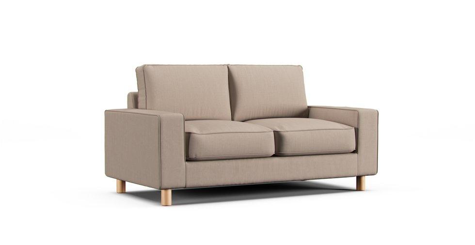 2 Seater Wide Arm Sofa Cover Polyurethane Insert - Sunbrella® Canvas Flax